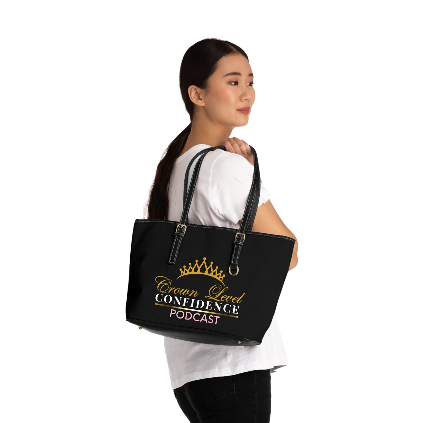 Crown Level Confidence PU Leather Shoulder Bag